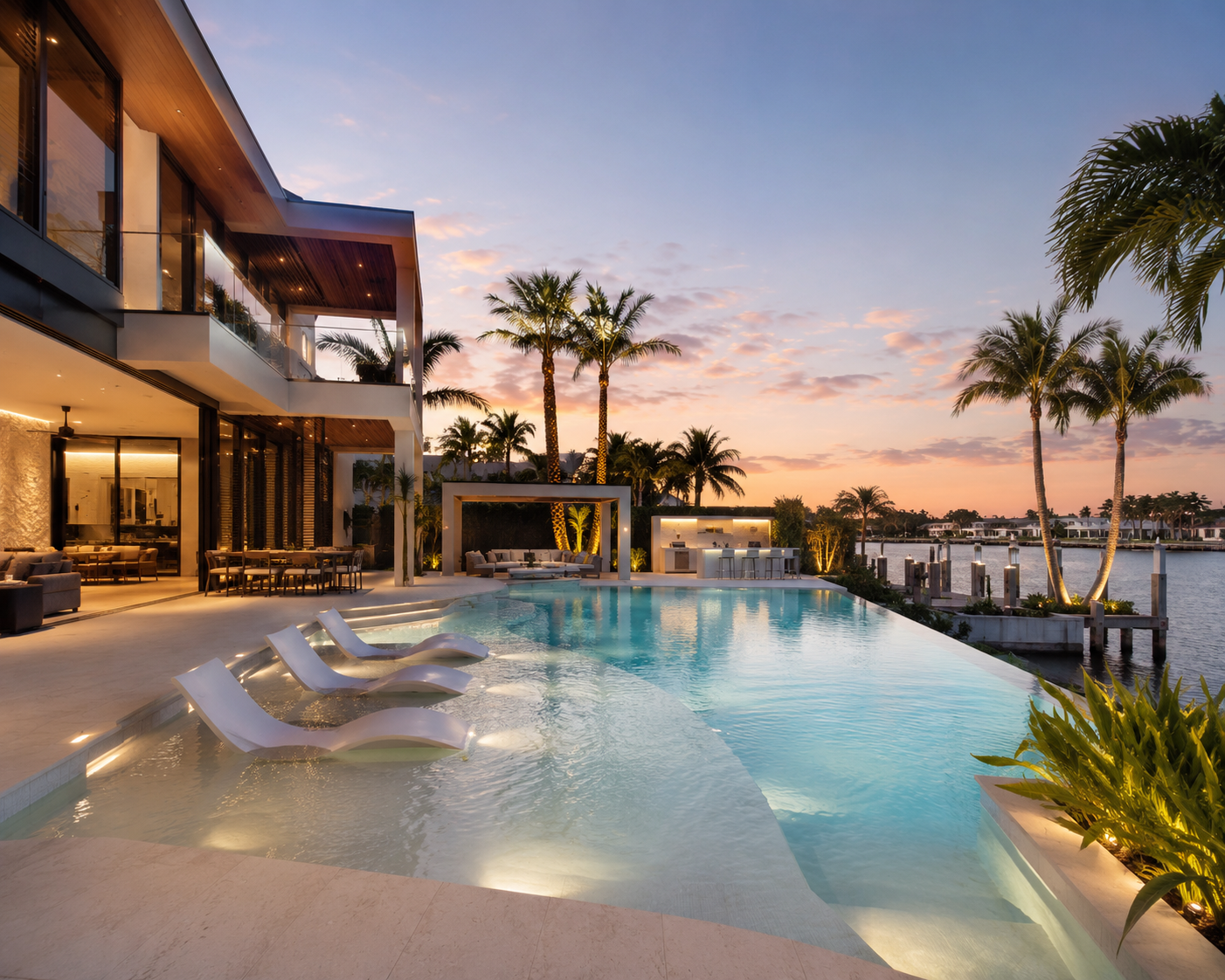 Custom inground pool construction